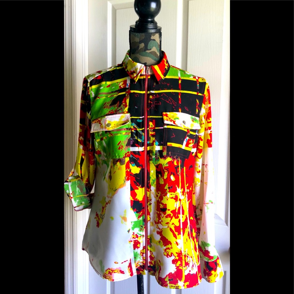 Tracy M. Abstract Long Sleeve